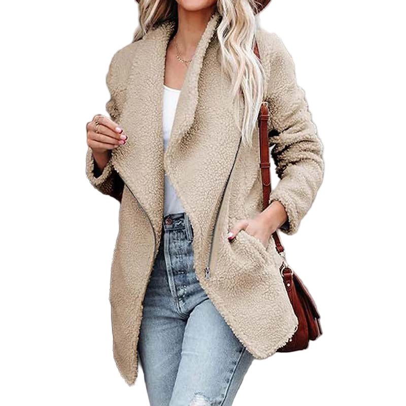 Kvinner Jakke Klassisk Stil med Sving-Krage og Praktiske Lommer 0