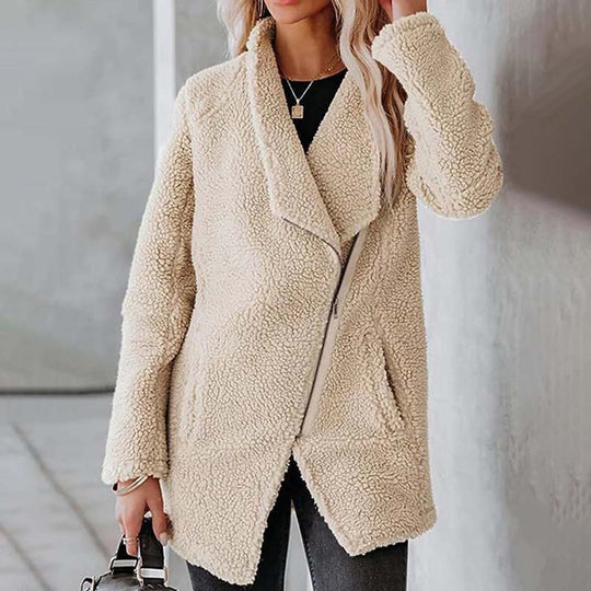 Kvinner Jakke Klassisk Stil med Sving-Krage og Praktiske Lommer 2