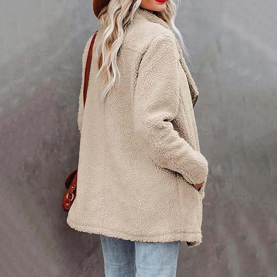 Kvinner Jakke Klassisk Stil med Sving-Krage og Praktiske Lommer 4