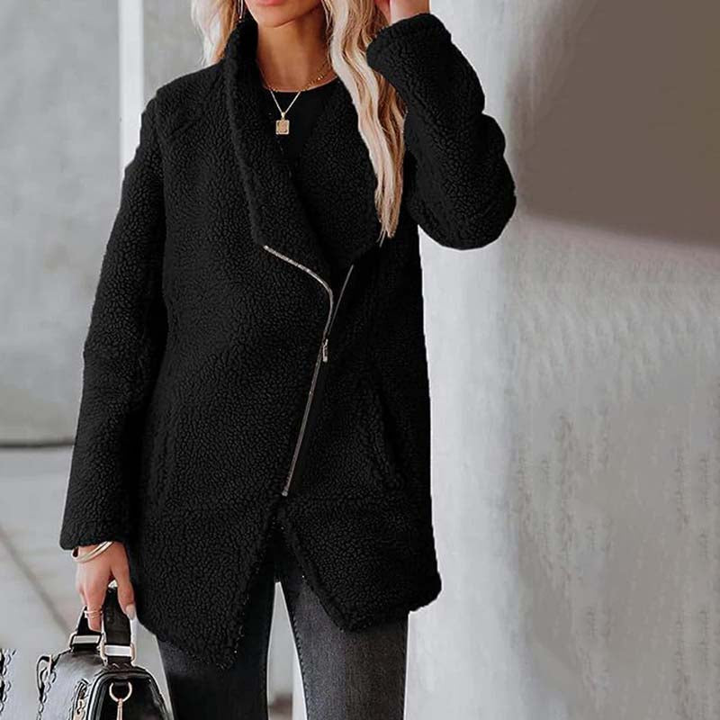 Kvinner Jakke Klassisk Stil med Sving-Krage og Praktiske Lommer 5