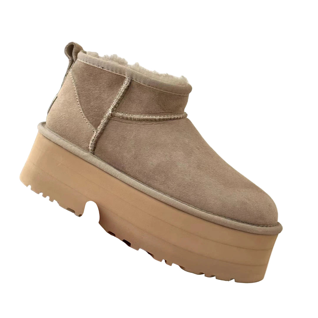 Kvinners Ankelstøvletter med Plattform og Varmt Fôr 0