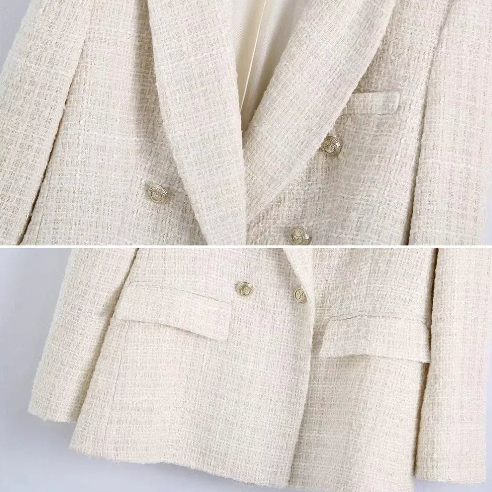 Kvinners Blazer i Tweed-stil 1