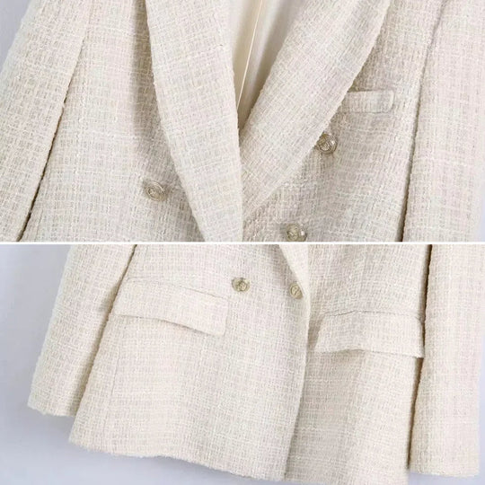 Kvinners Blazer i Tweed-stil 1