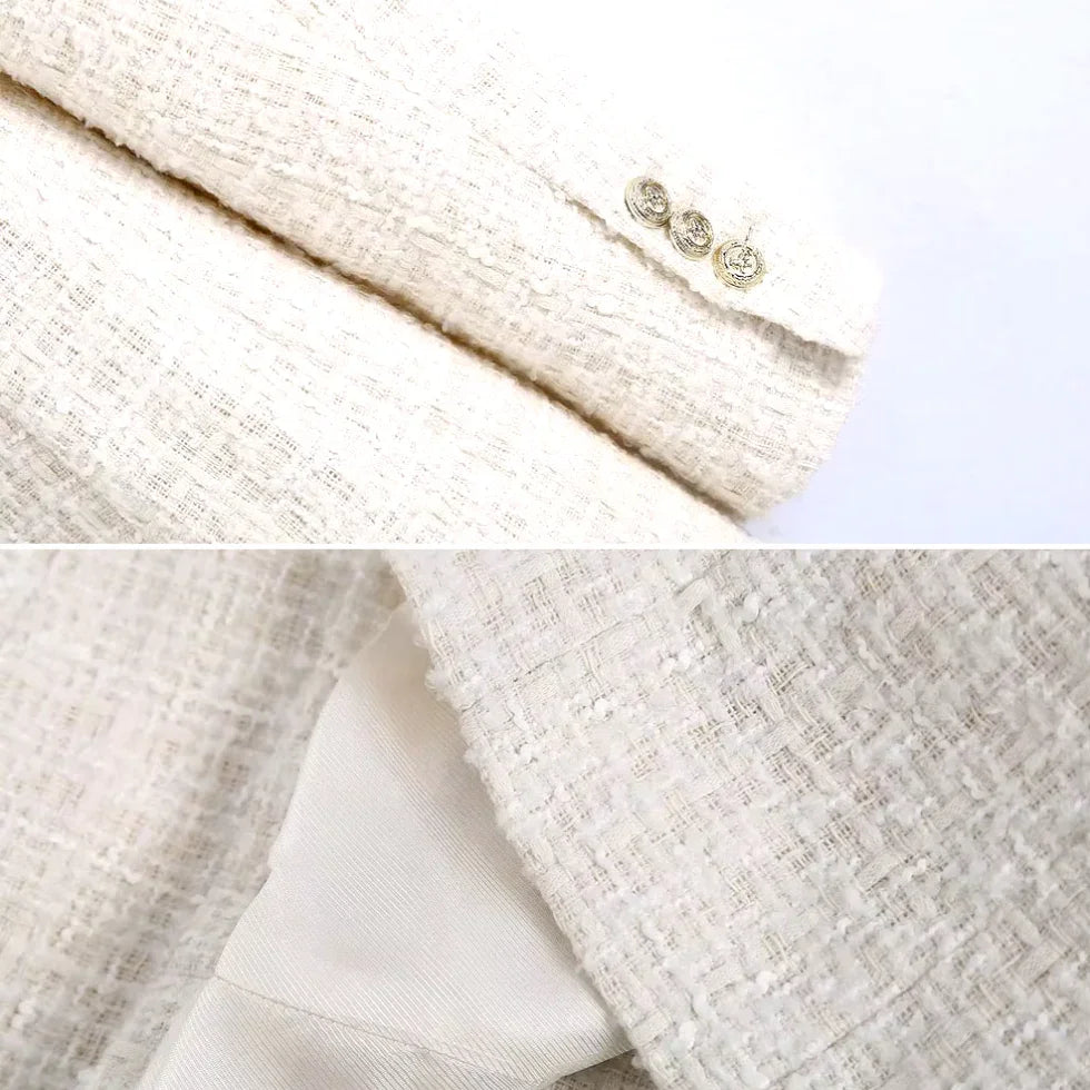 Kvinners Blazer i Tweed-stil 2