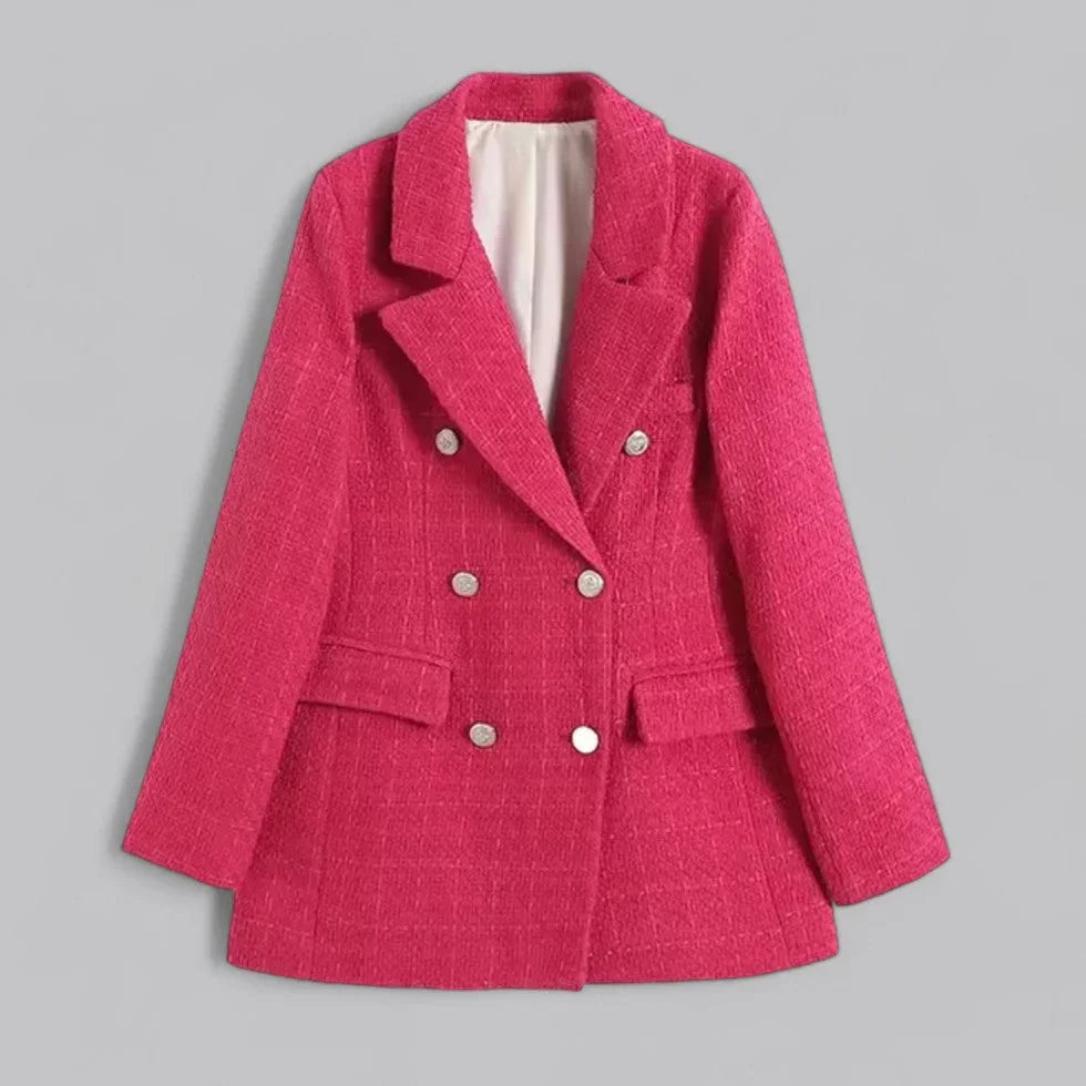 Kvinners Blazer i Tweed-stil 5