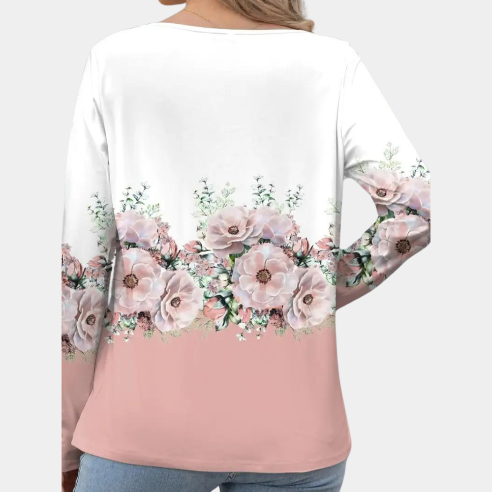 Kvinners Bluse med Blomsterprint 2