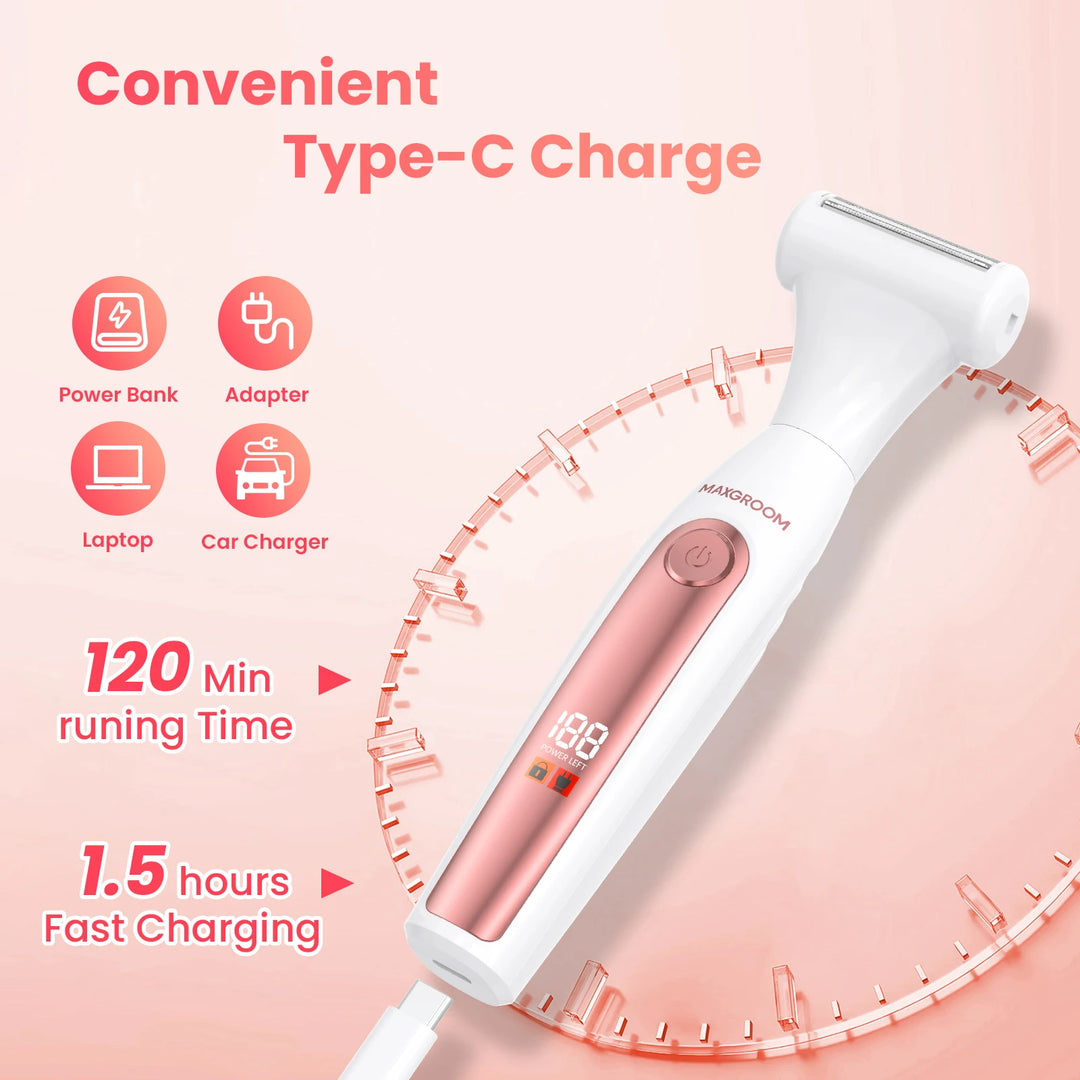 Kvinners Elektrisk Kroppstrimmer med 4-i-1 Funksjoner 5