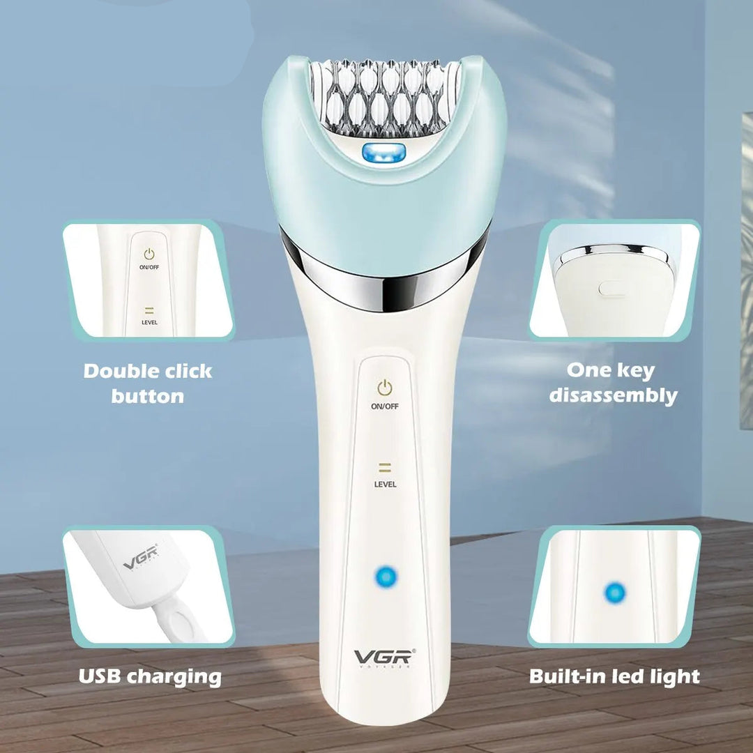 Kvinners Epilator 5 i 1 Allsidig Hårfjerner Med Oppladbart Batteri 2