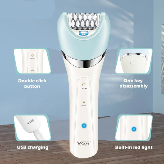 Kvinners Epilator 5 i 1 Allsidig Hårfjerner Med Oppladbart Batteri 2