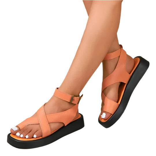 Kvinners Gladiator Sandaler Tykk Såle 0