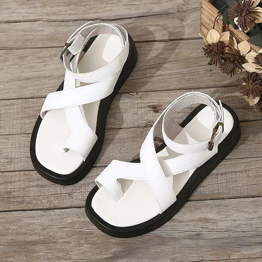 Kvinners Gladiator Sandaler Tykk Såle 3
