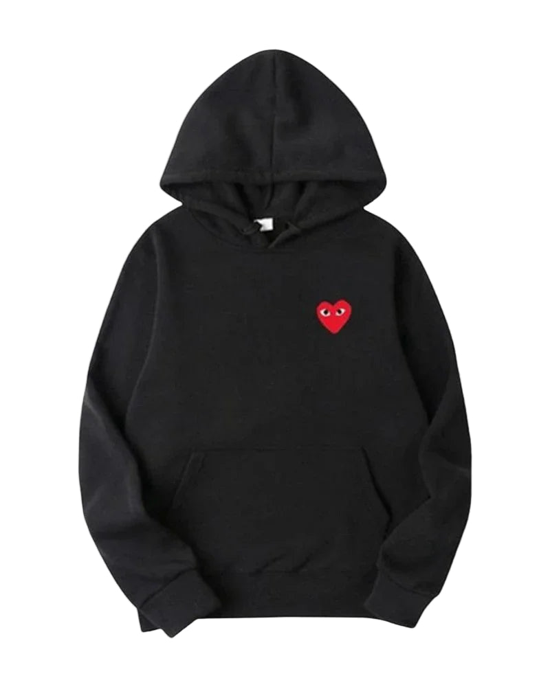 Kvinners Hettegenser med Brodert Design 0