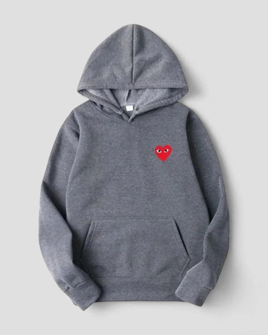 Kvinners Hettegenser med Brodert Design 4