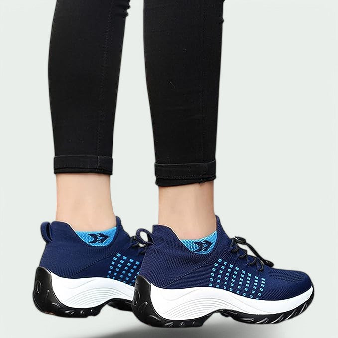 Kvinners Komfortable Sneakers med Pustende Mesh 10