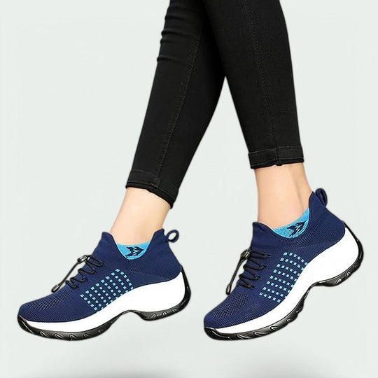 Kvinners Komfortable Sneakers med Pustende Mesh 6