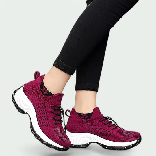 Kvinners Komfortable Sneakers med Pustende Mesh 8