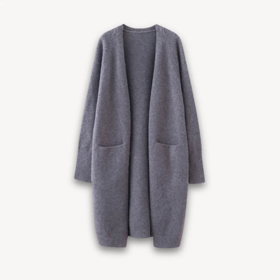 Kvinners Lang Cardigan Åpen Front 3