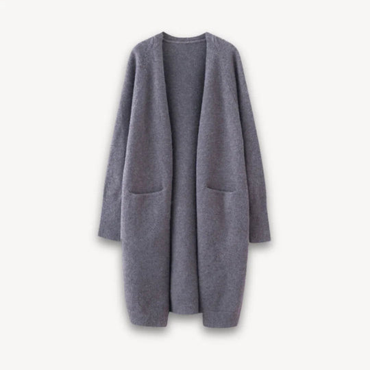 Kvinners Lang Cardigan Åpen Front 3