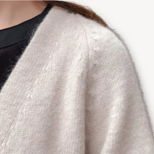 Kvinners Lang Cardigan Åpen Front 7