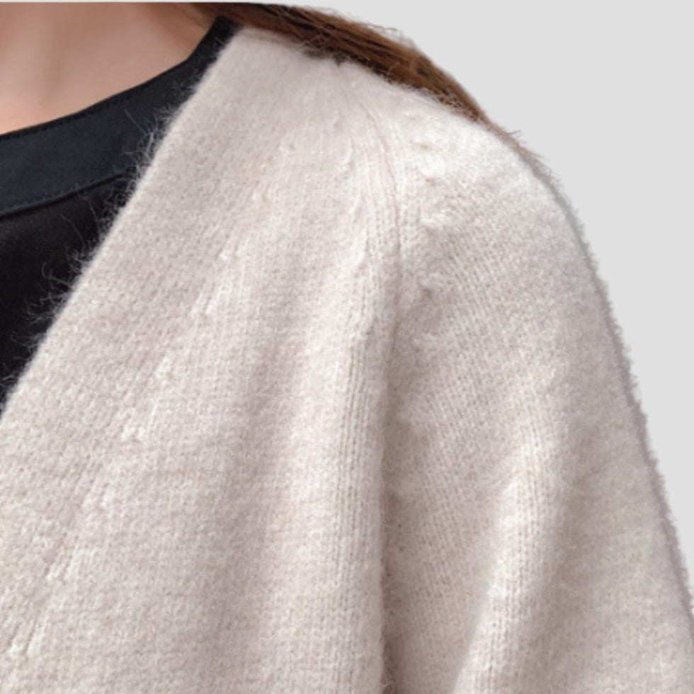 Kvinners Lang Cardigan med Åpen Front 3