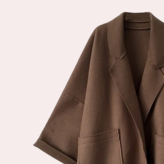 Kvinners Lang Trenchcoat med Vintage Stil 4