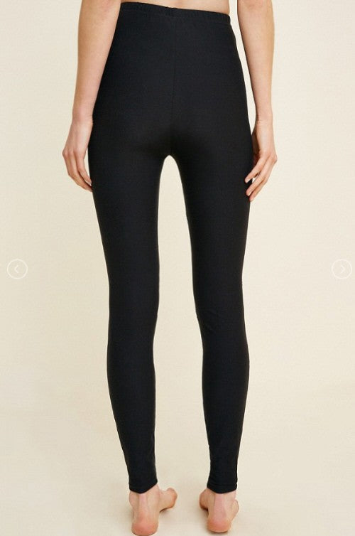 Kvinners Leggings med Blonderutskjæringer i Børstet Stoff 2