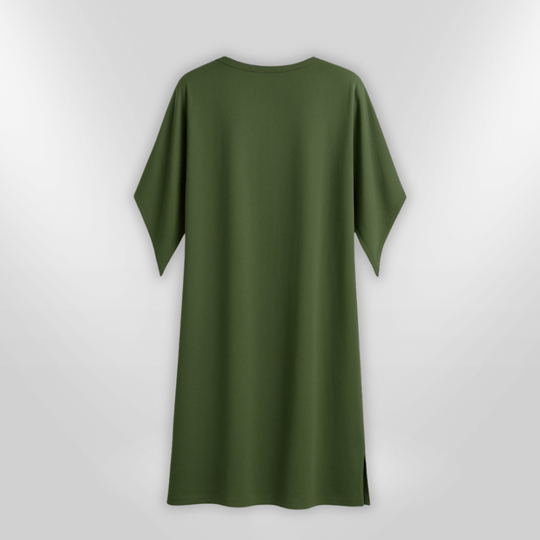 Kvinners Maxi Kjole Drapert Design Lett Pustende Stoff 4