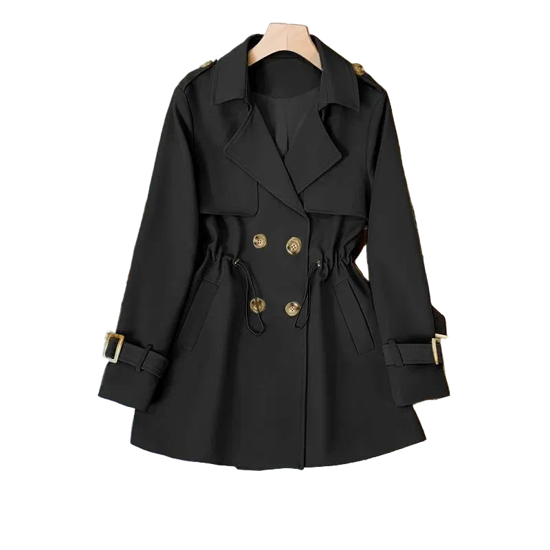 Kvinners Middels Lengde Trench Coat Moderne 0
