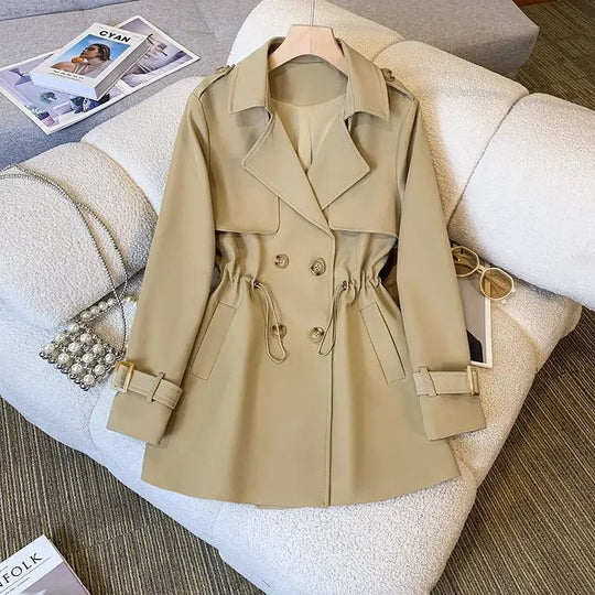 Kvinners Middels Lengde Trench Coat Moderne 1