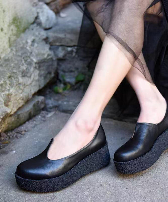 Kvinners Plattform Hæler i Svartgrønt 3