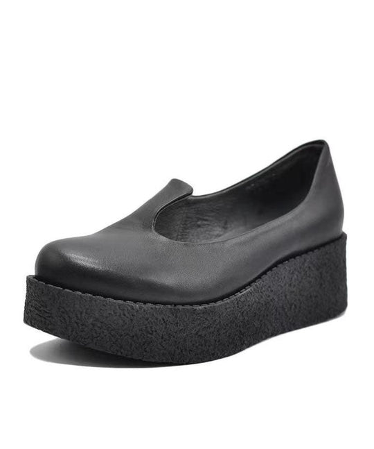 Kvinners Plattform Hæler i Svartgrønt 4