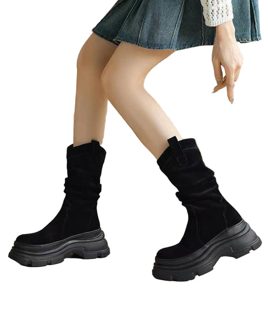 Kvinners Plattformstøvler i Brun 1