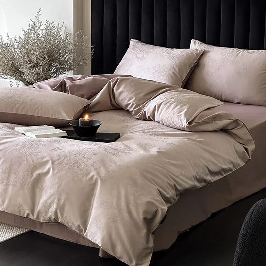 Kvinners Sengetøysett Vendbar Design med Jacquardmønster 8