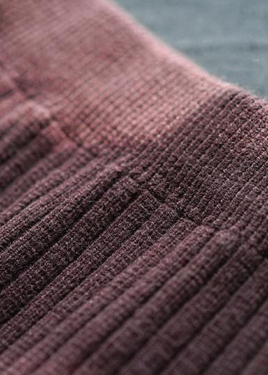 Kvinners Skjørt med Elastisk Midje Patchwork Design 4