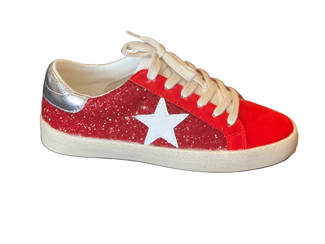 Kvinners Sneakers Rød Sporty Stil 0