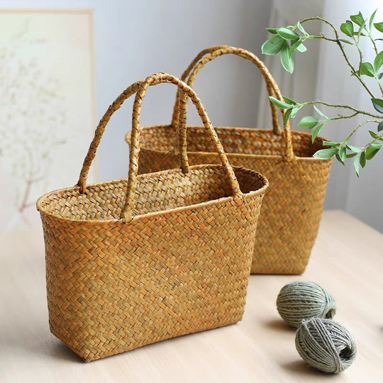Kvinners Tote Veske Håndlaget Design Romslig 1