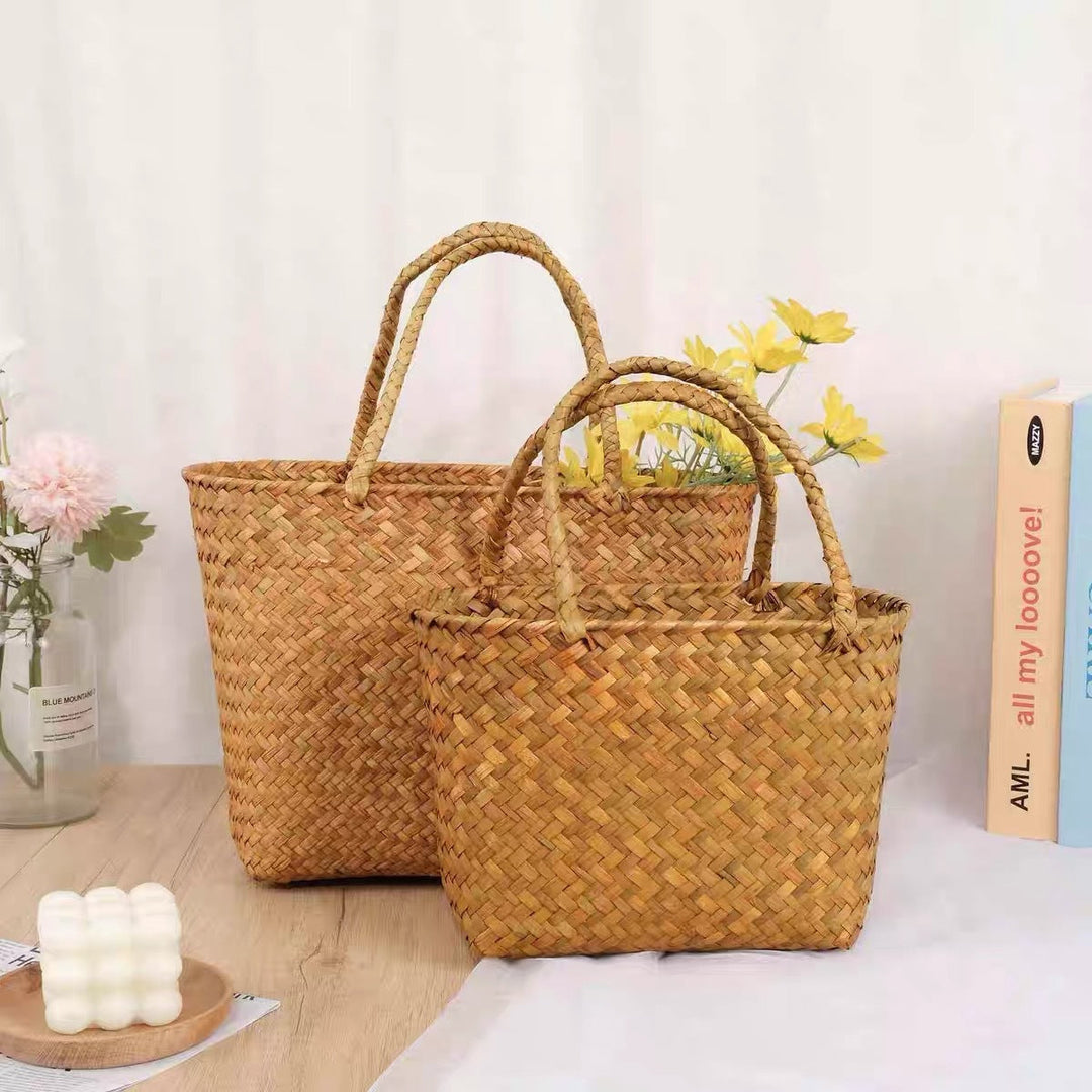 Kvinners Tote Veske Håndlaget Design Romslig 3