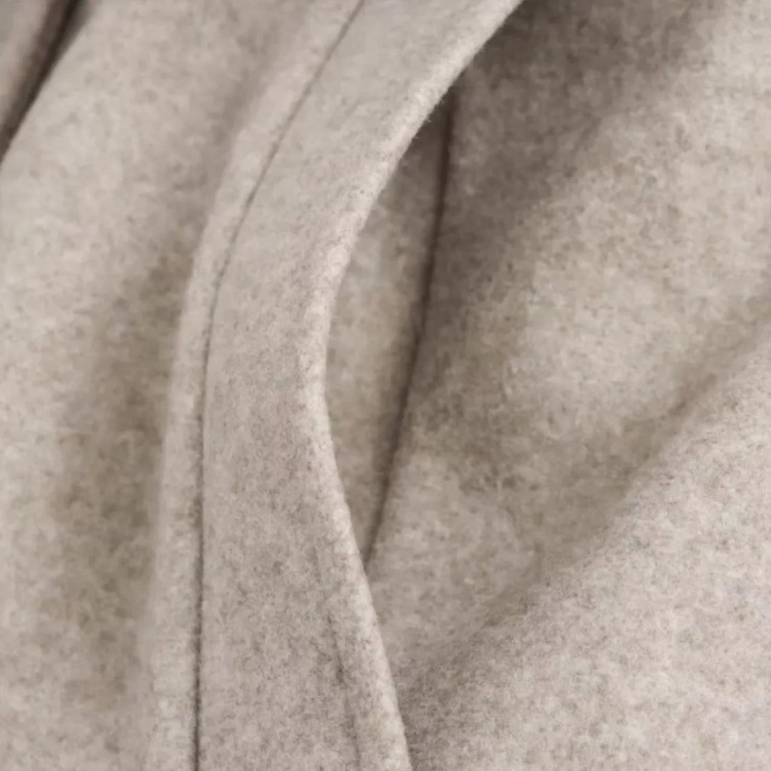 Kvinners Trenchcoat Med Belte Og Pelskrage 5