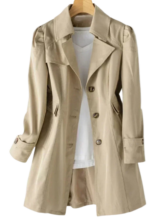 Kvinners Trenchcoat med Klassisk Design 0
