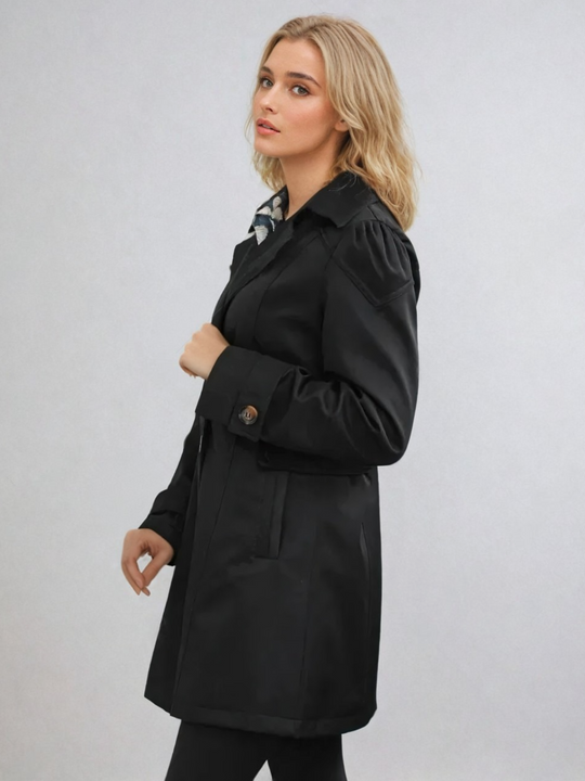 Kvinners Trenchcoat med Klassisk Design 4