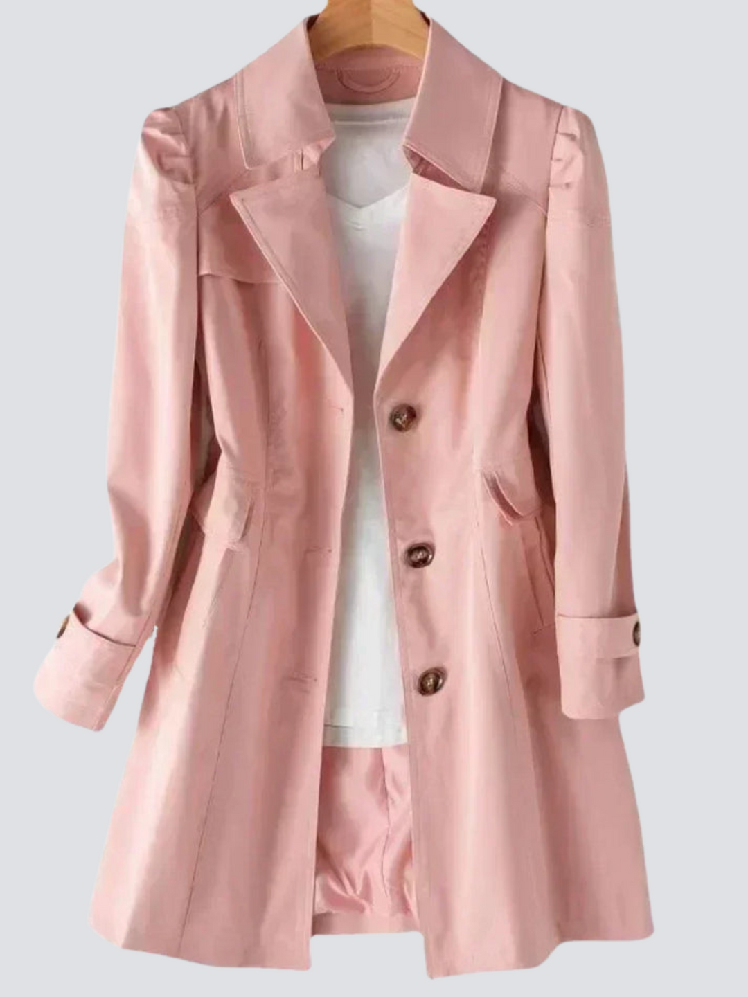 Kvinners Trenchcoat med Klassisk Design 7