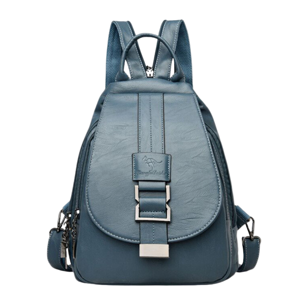 Kvinners Trendy Rygsekk i PU-lær 0