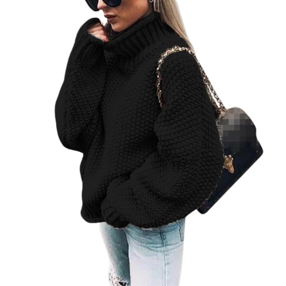 Kvinners Tykk Sweater med Stil 0