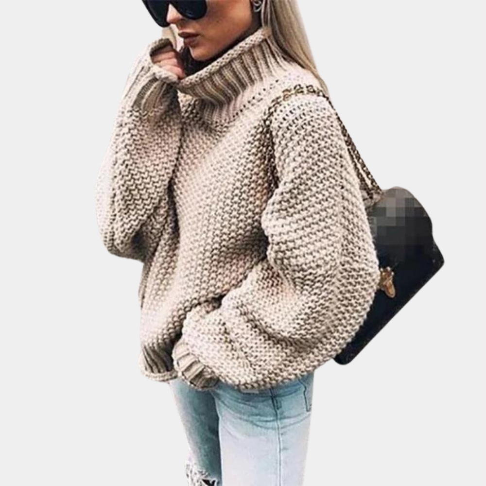 Kvinners Tykk Sweater med Stil 1