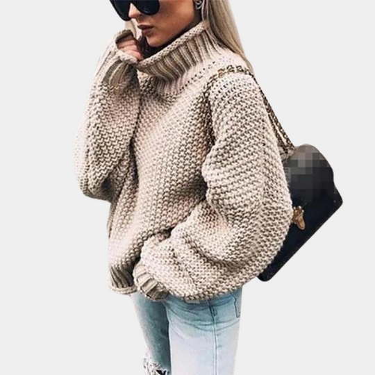 Kvinners Tykk Sweater med Stil 1