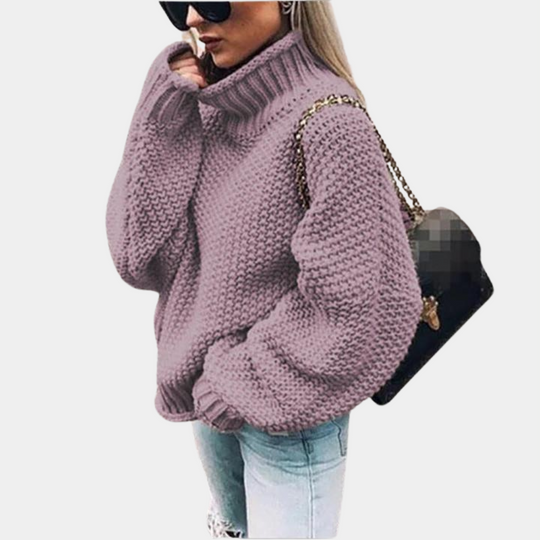 Kvinners Tykk Sweater med Stil 3