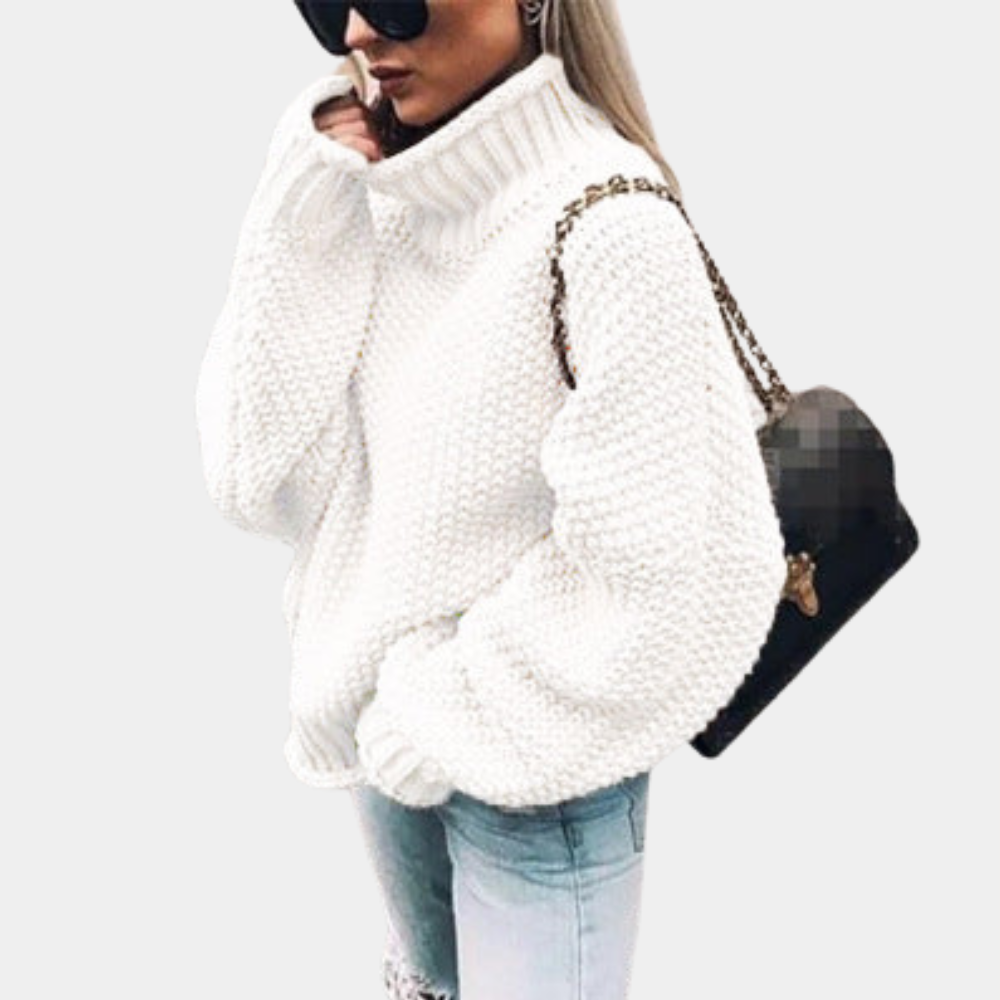 Kvinners Tykk Sweater med Stil 4