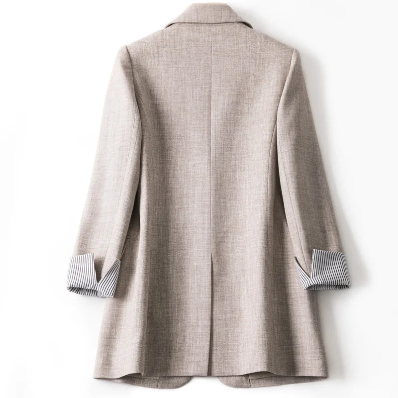 Kvinners Uformelle Blazer med Lange Ermer 5