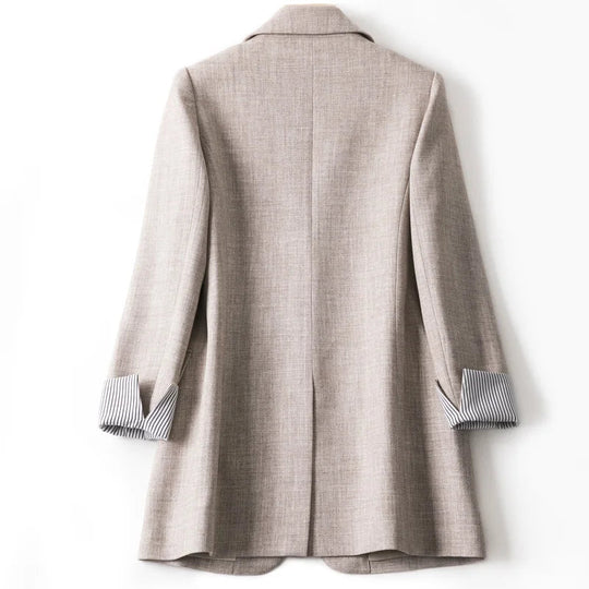 Kvinners Uformelle Blazer med Lange Ermer 5