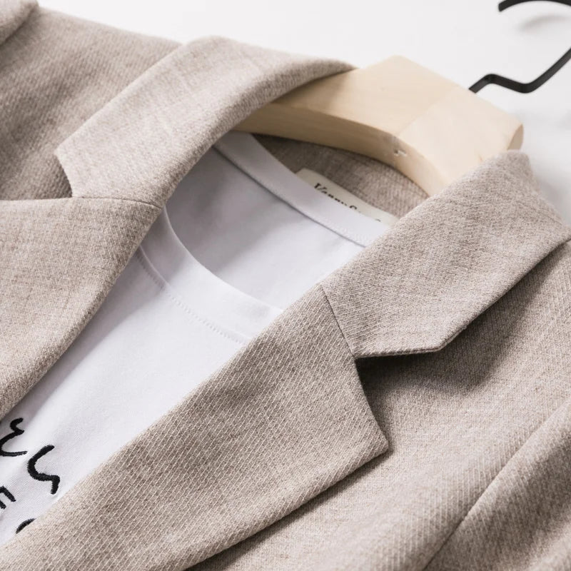 Kvinners Uformelle Blazer med Lange Ermer 6